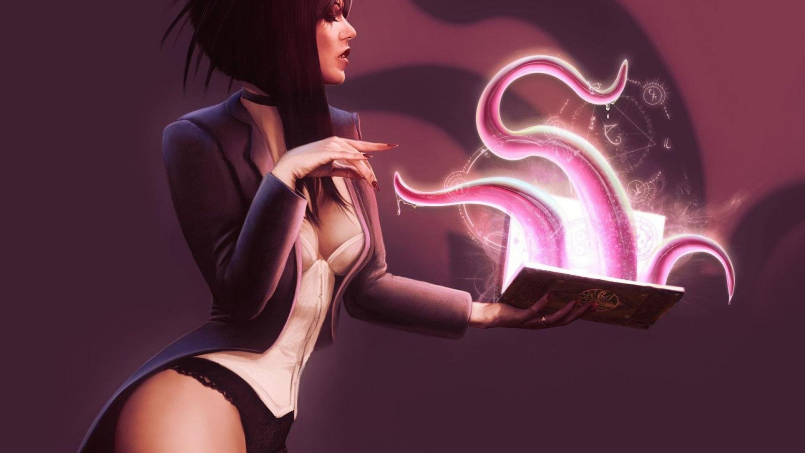 1920x1080 px, krása, bruneta, charakter, komik, dívka, půvabný, Magia, Zatanna, Zatara