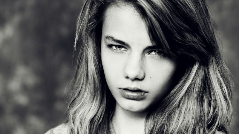tvář, bílý, Černá, ženy, černobílý, model tvář, bílý, Černá, ženy, černobílý, model