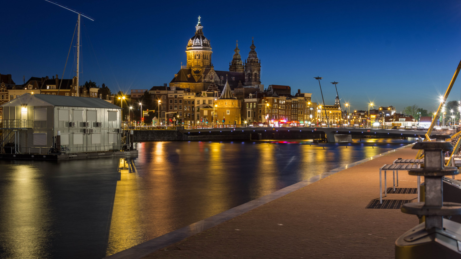 cidade, Paisagem urbana, noite, reflexão, Turismo, Horizonte, tarde, rio, porto, Cidade, doca, crepúsculo, Amesterdão, canal, Centro da cidade, Marco, área urbana, Via fluvial, assentamento humano