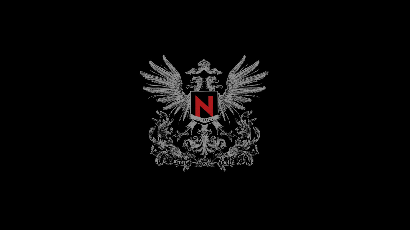 Nachtmahr, černé pozadí, A E I O U, hudba