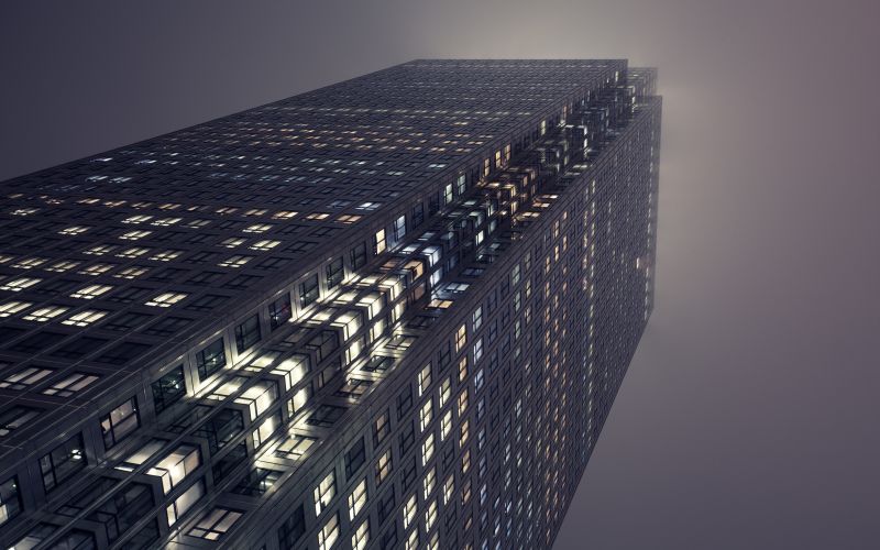 město, panoráma města, noc, architektura, budova, odraz město, panoráma města, noc, architektura, budova, odraz
