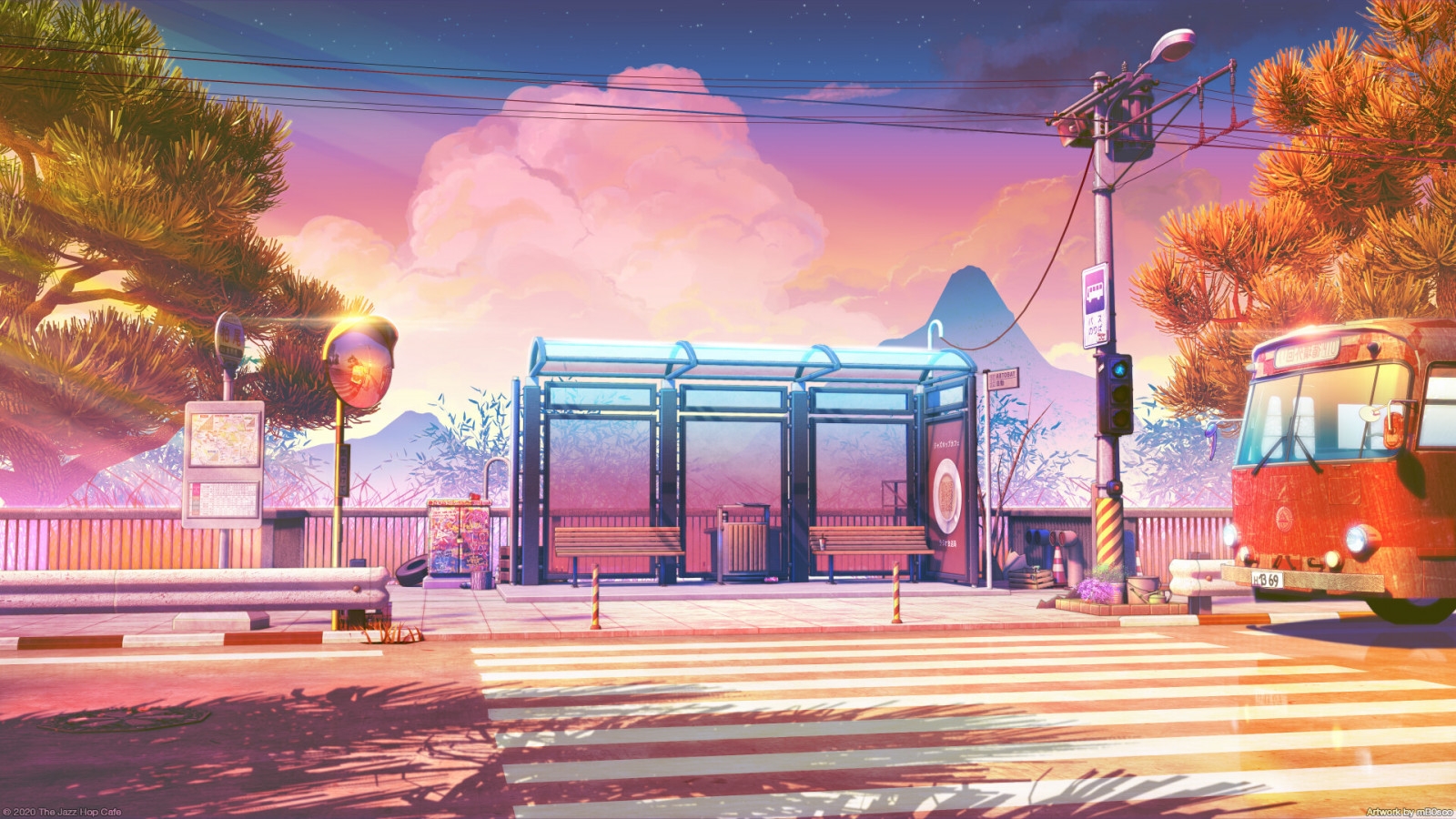 Sky, himmel, lys, plante, lilla, belysning, træ, lyserød, fritid, skumring, landskab, magenta, facade, Tints and shades, by, underholdning, bænk, gadebelysning, aften, solnedgang, horisont, scene, gade, vej, symmetri, forår, efterglød, hjem, nat, elektricitet, Turisme, solopgang, turistattraktion, vinter, afspejling, illustration, bue, kolonne, transportere