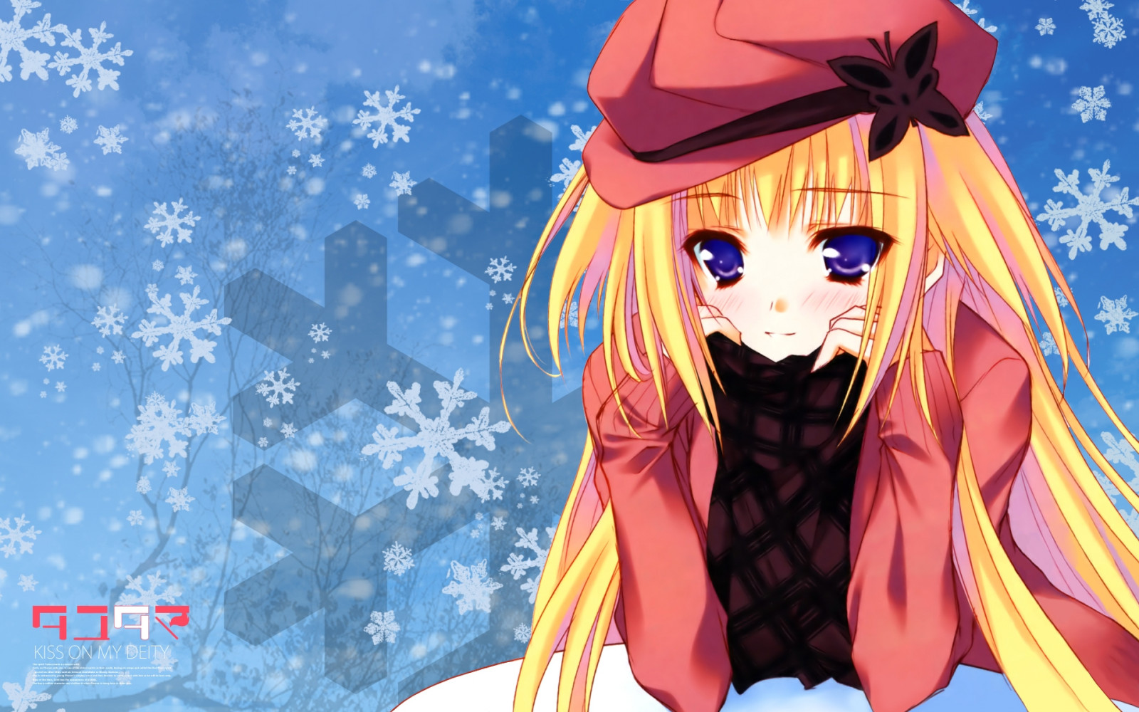 ilustrace, anime, kreslená pohádka, šátek, Moekibara Fumitake, dívka, víčko, blond, Snímek obrazovky, počítač tapeta, mangaka, milý, tayutama, kisaragi mifuyu