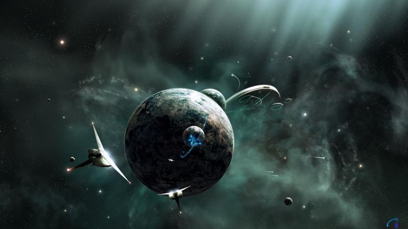 planet, space, Earth, science fiction, nebula, spaceship planet, space, Earth, science fiction, nebula, spaceship
