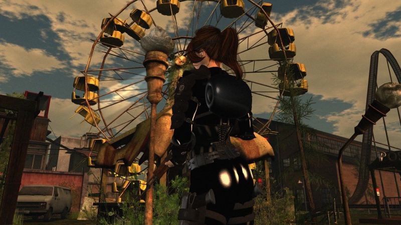 czarny,3D,niebo,fotografia,apokaliptyczny,park