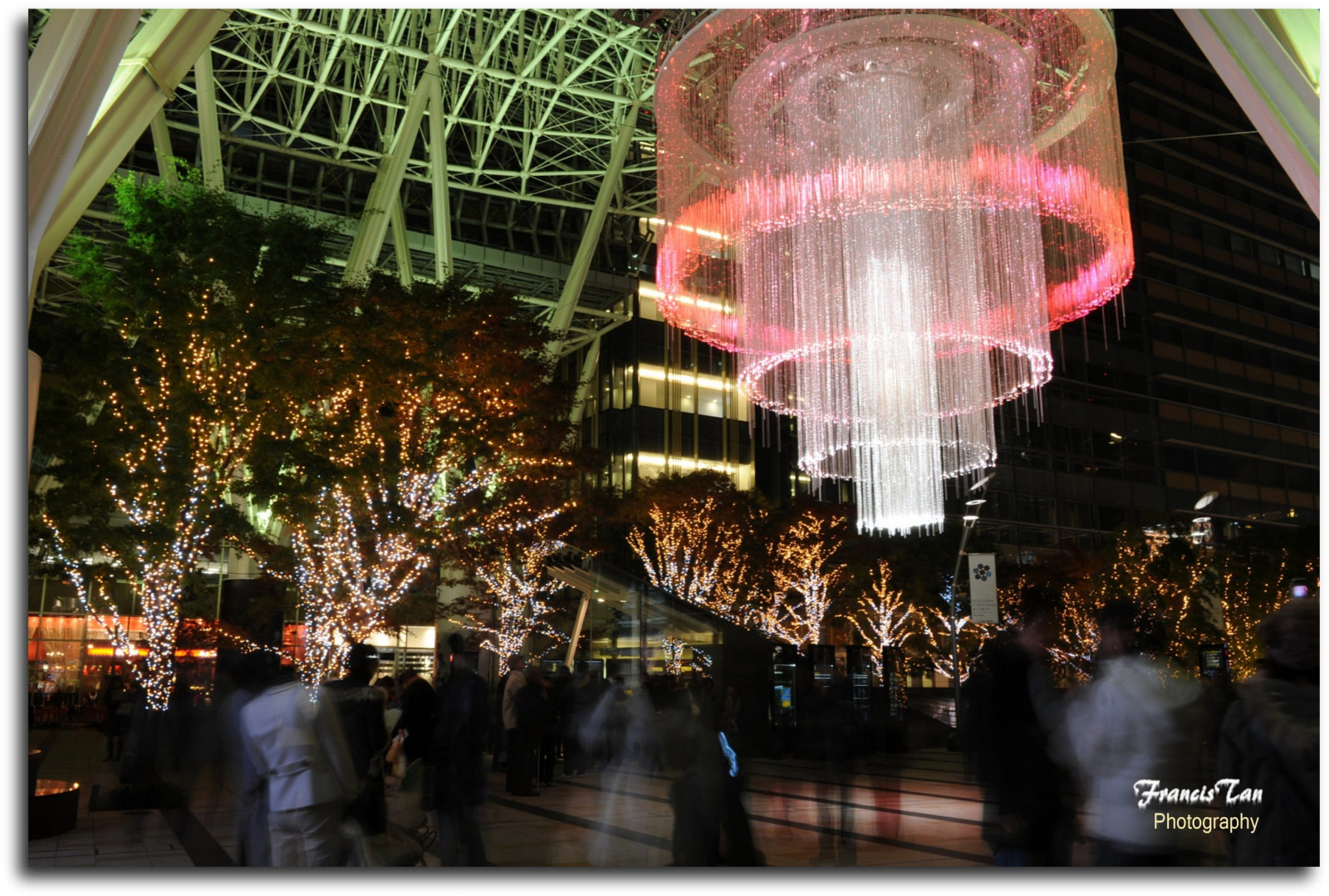 Japonsko, světla, duchové, Tokio, longexposure, osvětlení, osvětlení, lustr, Vánoční osvětlení, Roppongi, tokyomidtown, nikond700, nightshot, turistická atrakce, NOC, Fongetz, Francistán, 2470mmnikkor, Pomalá expozice, christmasdisplay, tokyometro, slowspeed