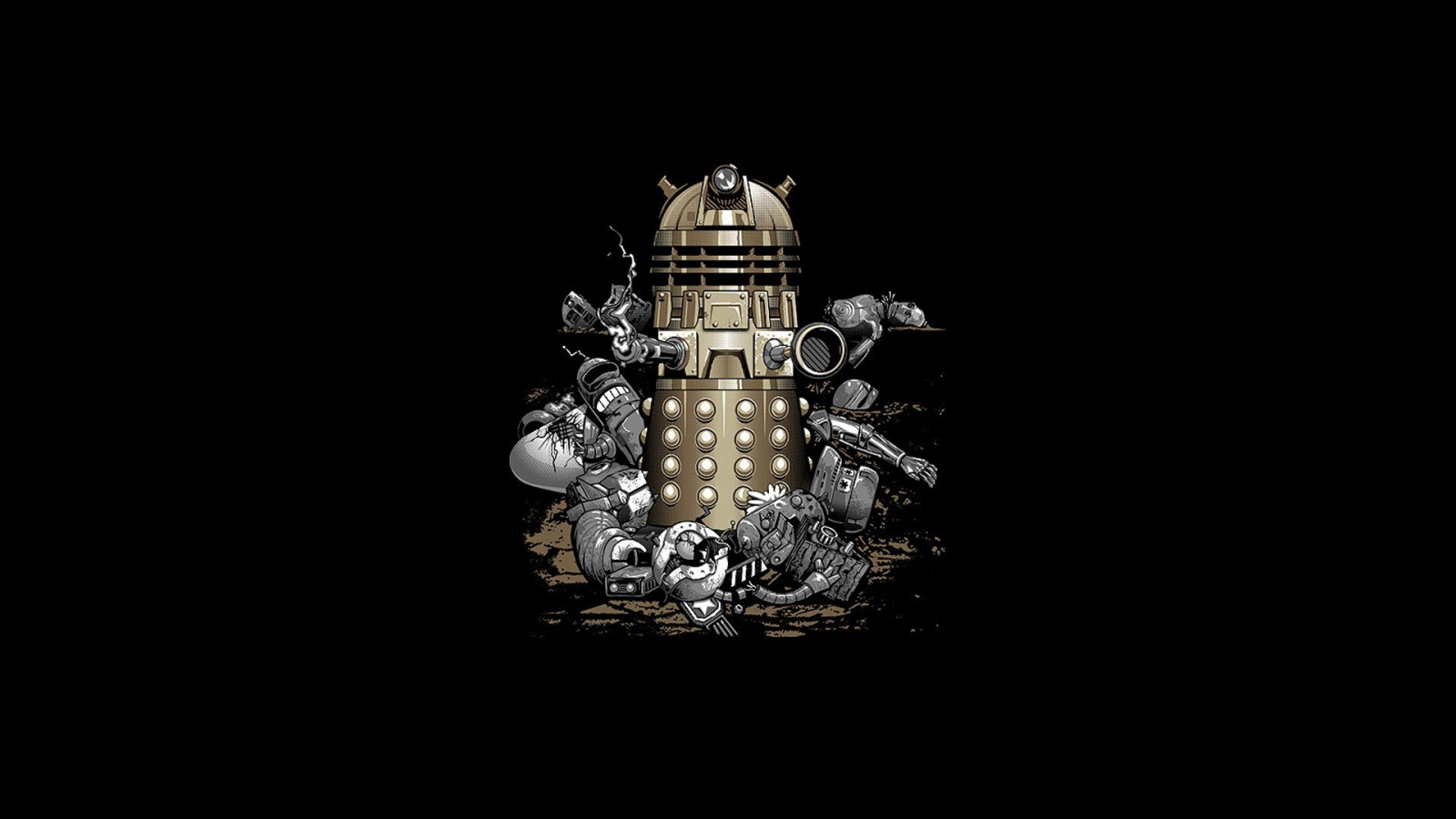 Doktor kdo, Daleks, světlo, osvětlení, lustr, tma, 1920x1080 px, svítidlo