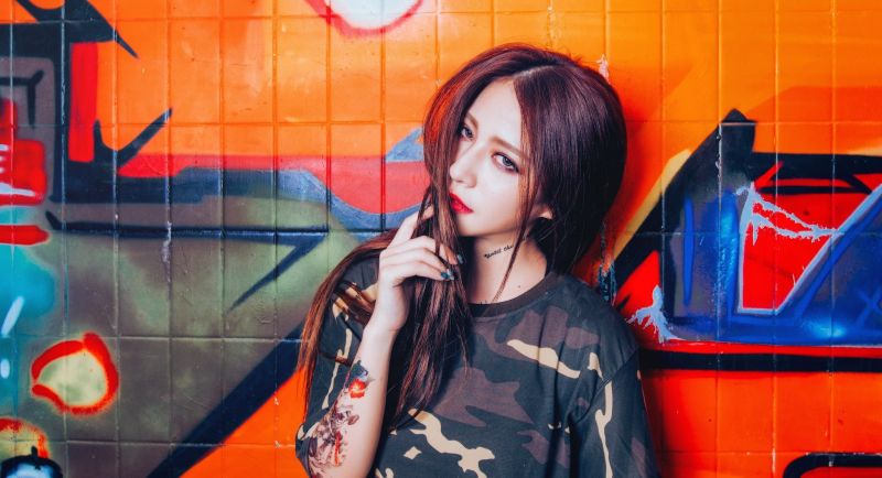 women, anime, Asian, model, red, tattoo women, anime, Asian, model, red, tattoo