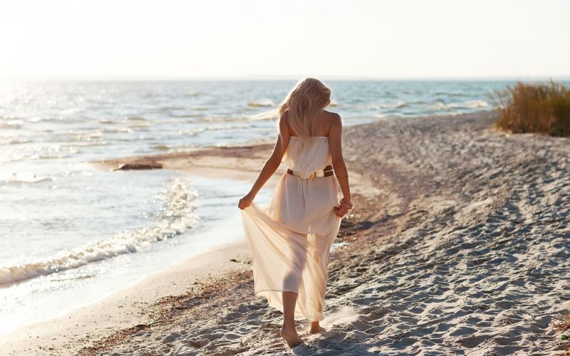 slunečnímu záření, ženy venku, ženy, blondýnka, model, moře slunečnímu záření, ženy venku, ženy, blondýnka, model, moře