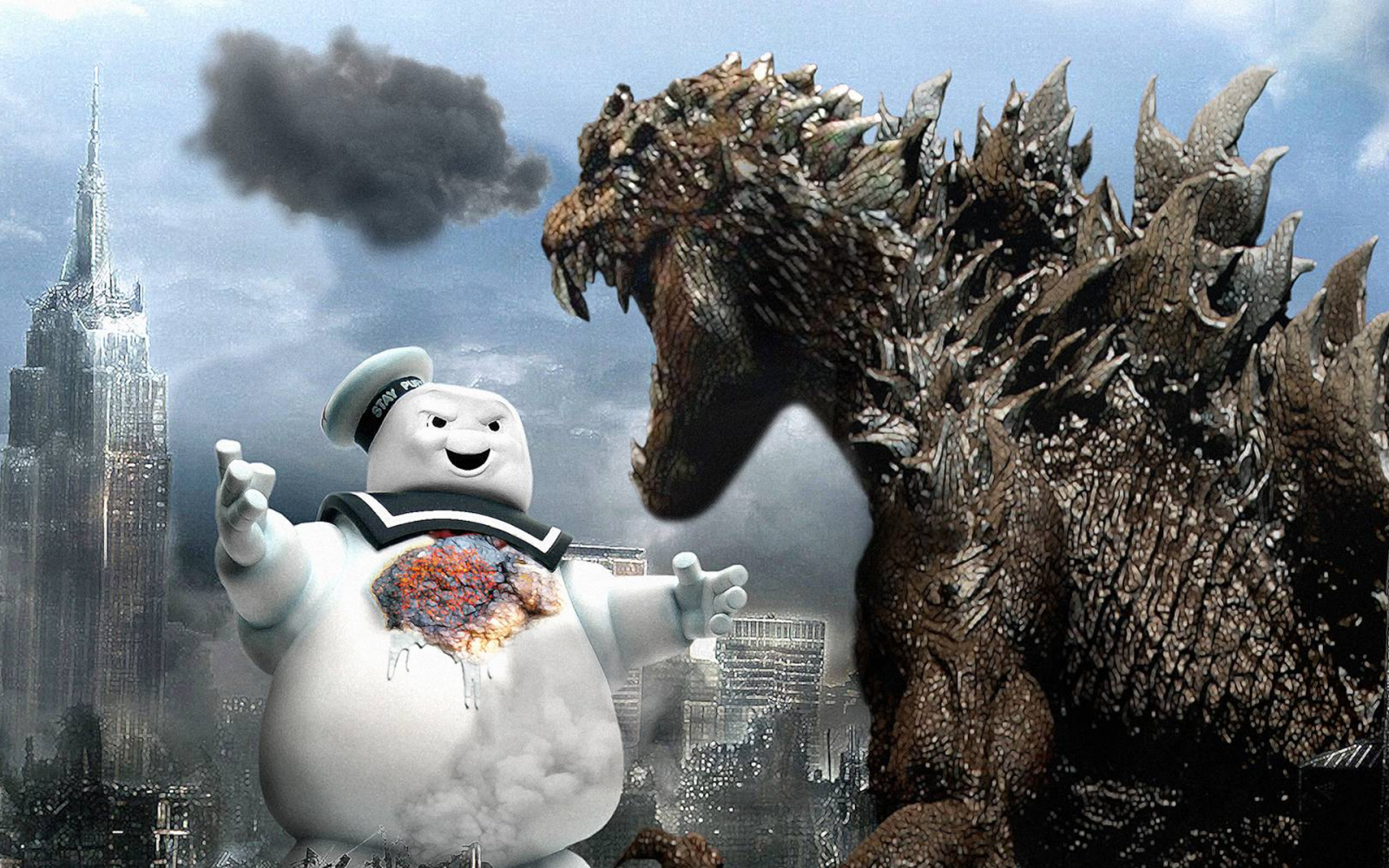 Godzilla, Stay puft Marshmallow Man, New York City