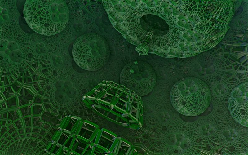 緑,草,フラクタル,パターン,テクスチャ,サークル