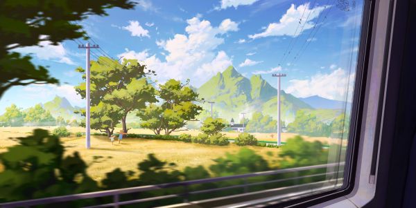 drawing,landscape,ArtStation,Ping Wang