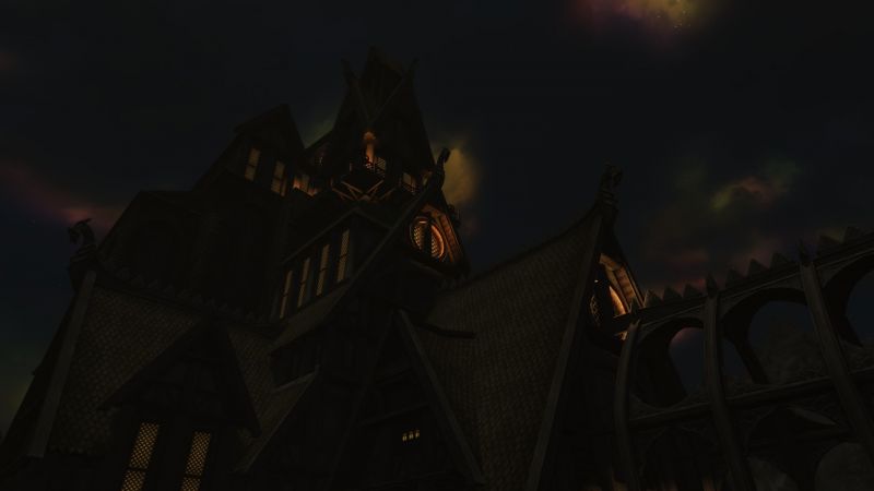 videójátékok, éjszaka, este, A Elder Scrolls V Skyrim, éjfél, fény videójátékok, éjszaka, este, A Elder Scrolls V Skyrim, éjfél, fény