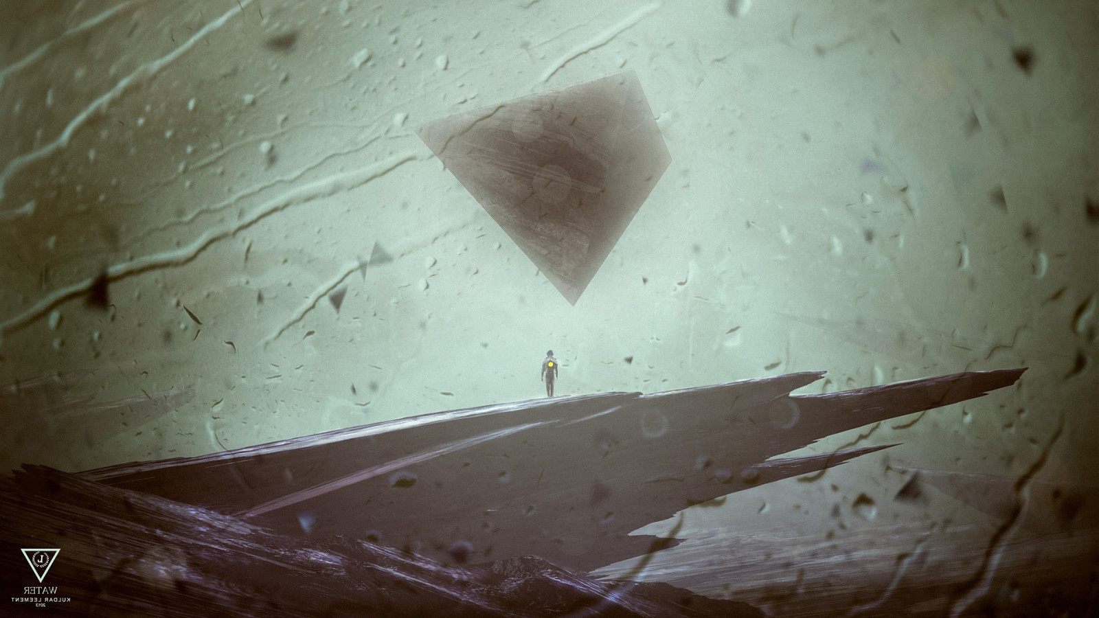 anime, abstrakt, plads, væg, regn, kunstværk, træ, trekant, struktur, Kuldar Leement, gips, loft, 1920x1080 px