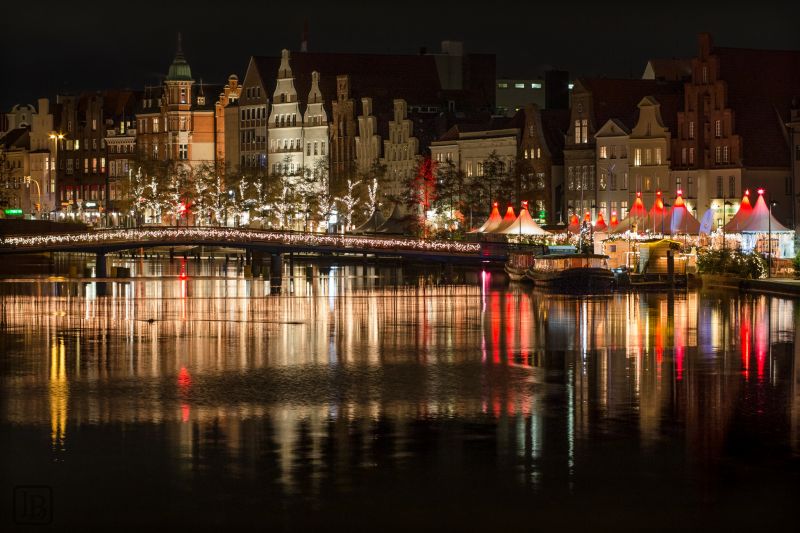 Betrachtung, Nacht-, Wasser, Stadt, Wahrzeichen, Stadtbild