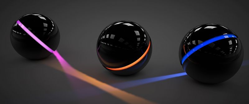 hitam, abstrak, 3D, bola, lingkaran, bola hitam, abstrak, 3D, bola, lingkaran, bola