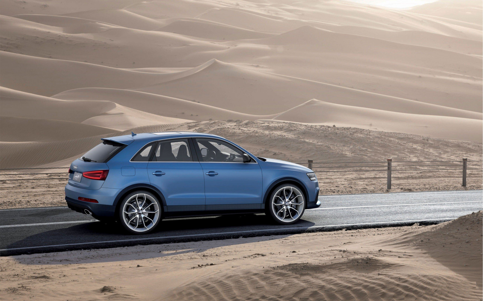 2560x1600 px, audi, modrý, cars, Pouště, Němec, Rsq3, SUV