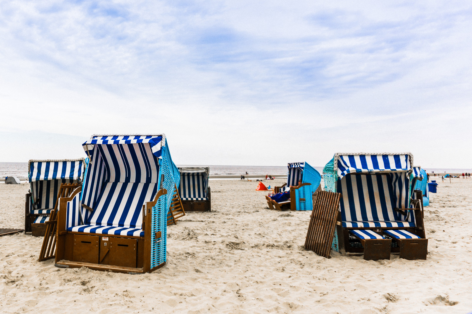 Wallpaper sea, sand, sky, beach, blue, coast, Netherlands, vacation