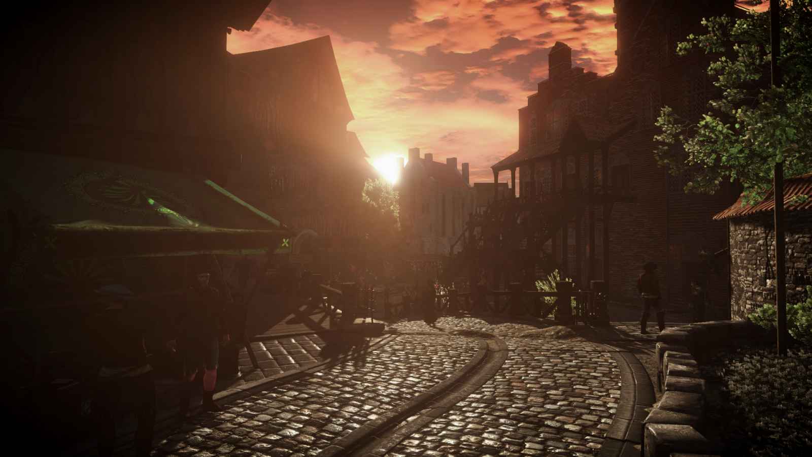 sunlight, video games, sunset, night, evening, morning, The Witcher 3 Wild Hunt, light, darkness, screenshot