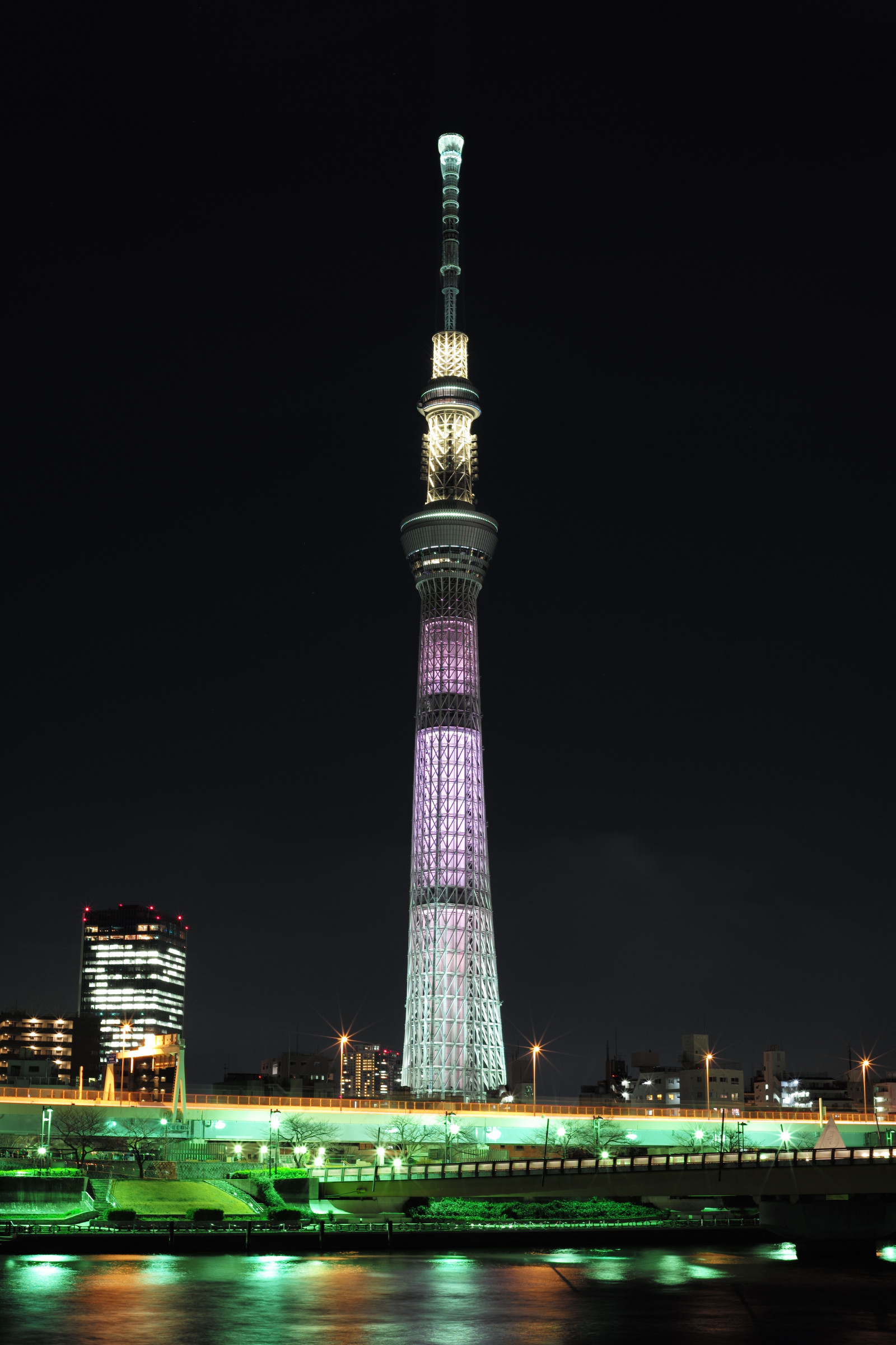 město, panoráma města, noc, architektura, odraz, panoráma, mrakodrap, věž, Leica, metropole, Tokio, M, Skytree, longexposure, mrak, zakalený, Zeiss, carlzeiss, mezník, Tokyo Sky Tree, sumidariver, sumidagawa, whitechocolat, leicam, typ240, planární, planar250, 250, locallandmark, lidské osídlení