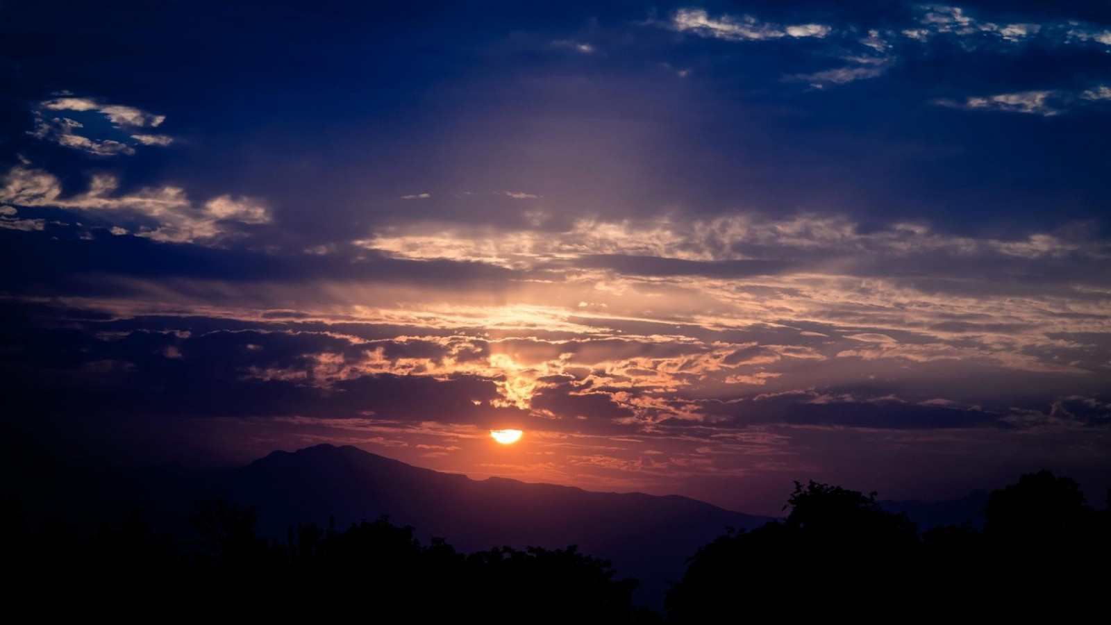1920x1080 px, 4k, nuvem, campo, névoa, floresta, panorama, natureza, Pôr do sol, Ultra-hd, papel de parede