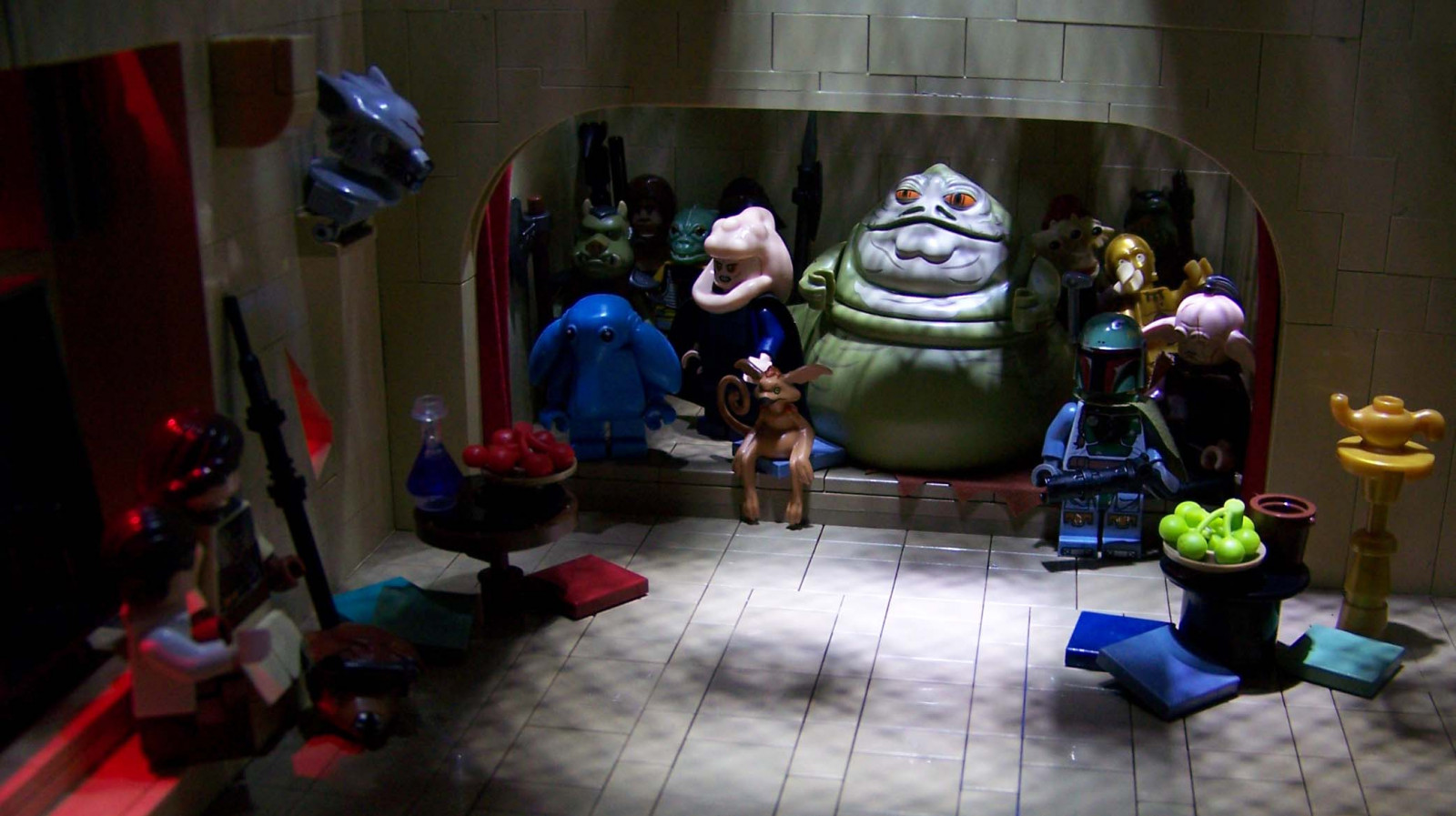 สูงสุด, เลโก้, พระภิกษุสงฆ์, เดี่ยว, Jabba, ฮัน, leia, hutt, boushh, carbonite, rebo, Bomarr