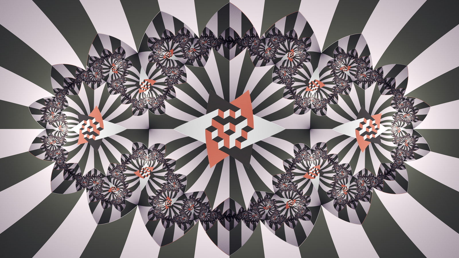 bílý, Černá, ilustrace, digitální umění, abstraktní, Červené, umělecká díla, symetrie, fraktální, vzor, náměstí, kruh, vektor, Vzhled interiéru, UMĚNÍ, osvětlení, design, strop, svítidlo