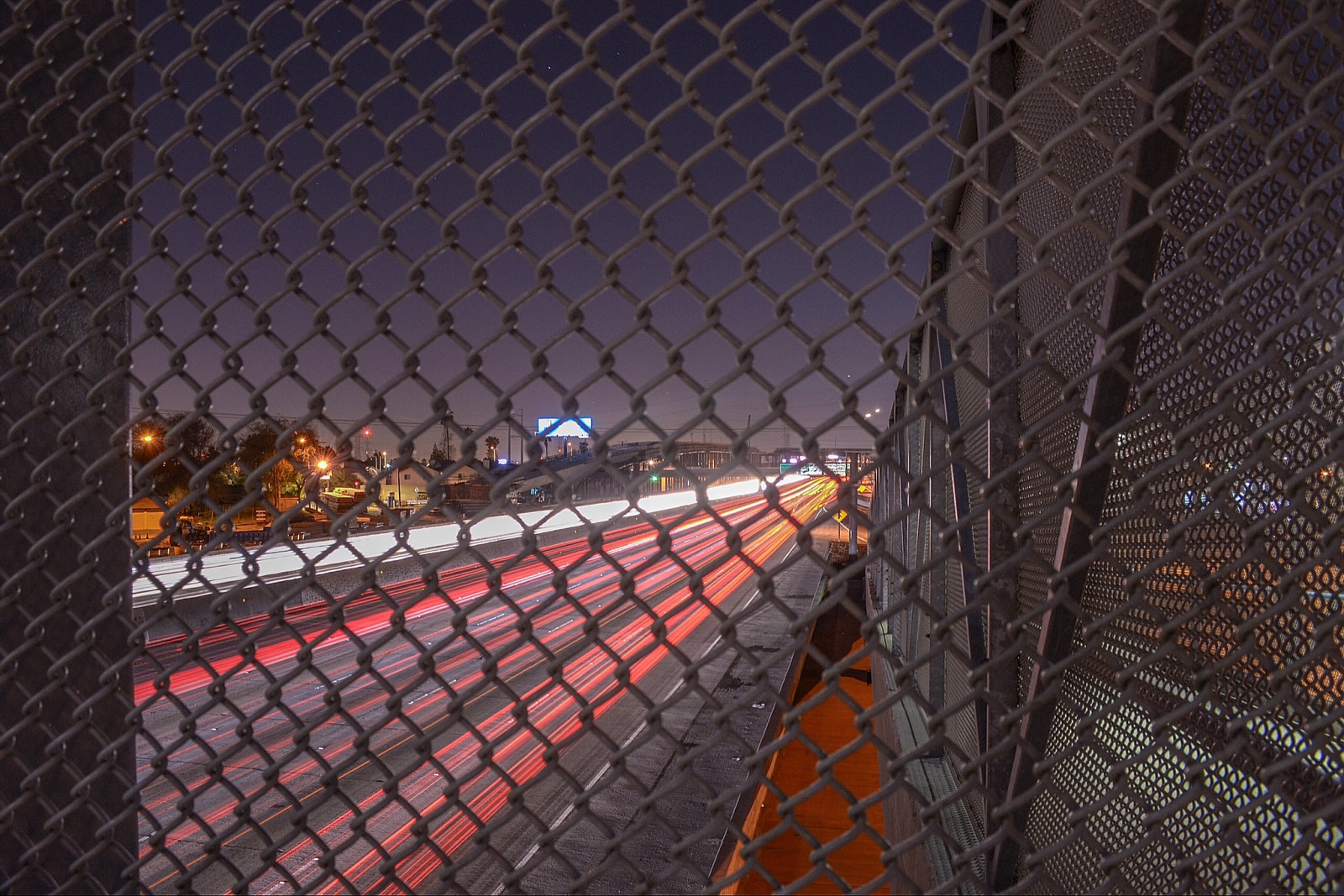 Wallpaper : infrastructure, light, night, chain link fencing, darkness