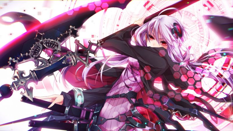 anime, animeflickor, Vocaloid, rosa, Yuzuki Yukari, serier anime, animeflickor, Vocaloid, rosa, Yuzuki Yukari, serier
