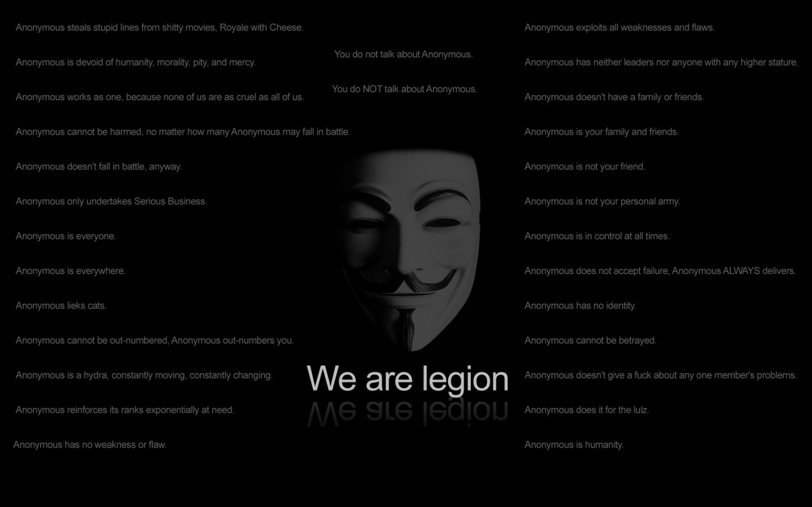 Wallpaper : quote, Anonymous 1680x1050 - Szethsonsonvallano - 1153959 ...