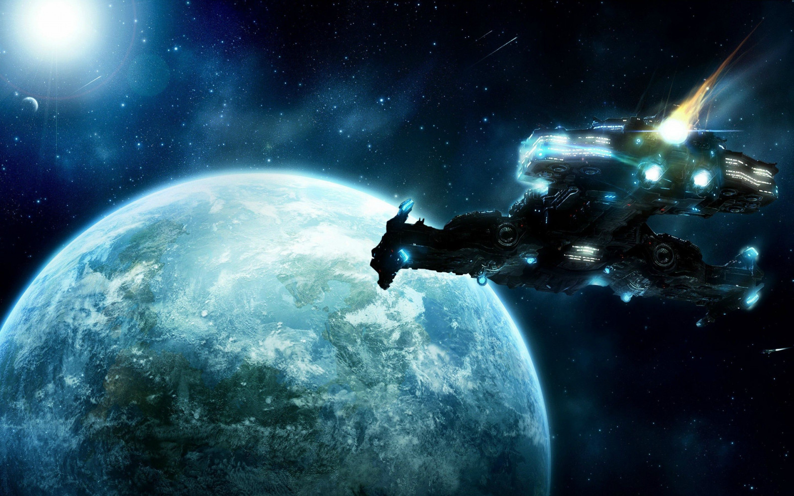 ilustrace, planeta, prostor, Země, mlhovina, atmosféra, StarCraft, Starcraft II, vesmír, astronomie, Snímek obrazovky, počítač tapeta, vesmír, astronomický objekt