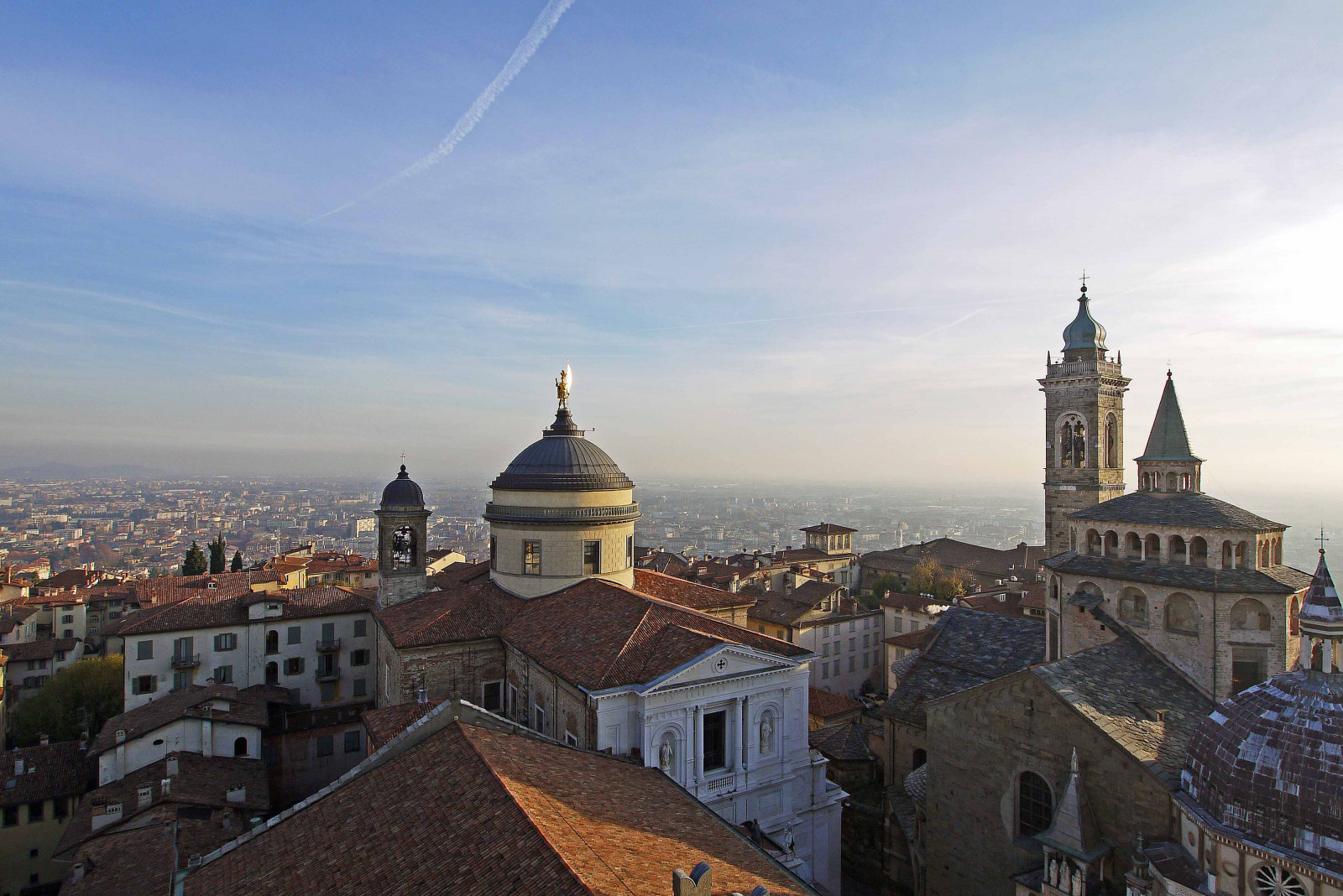 città vecchia, bergamo, Birdseyeview