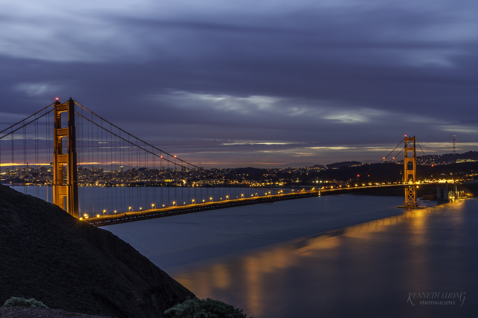 sf, ซานฟรานซิสโก, แคลิฟอร์เนีย, ca, การสะท้อน, เมฆ, พระอาทิตย์ขึ้น, Canon, goldengatebridge, 7 วัน, Bayarea, gbb, sfdowntown, kennethluong