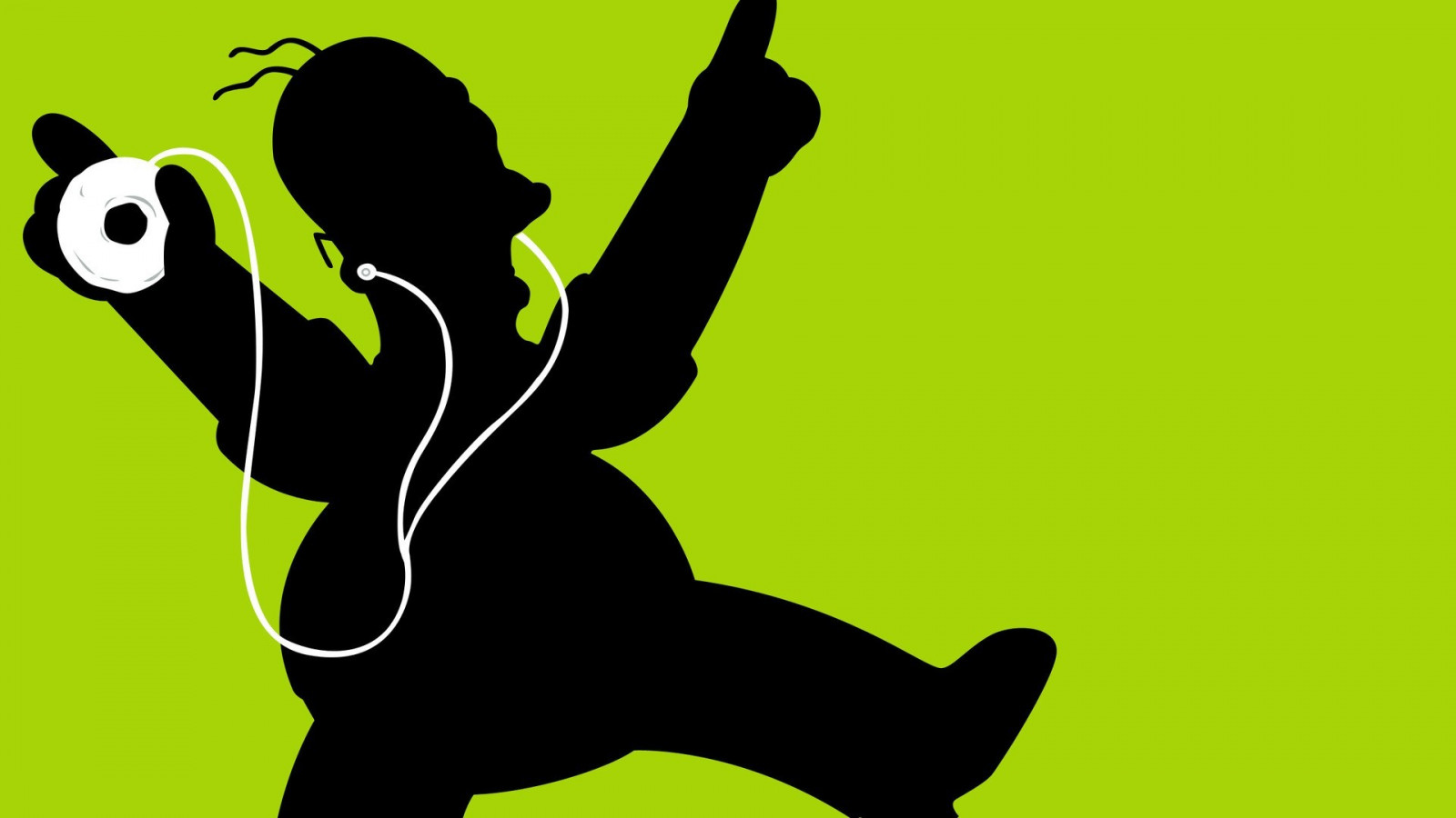 ilustrace, silueta, kreslená pohádka, Simpsonovi, Homer Simpson, ruka, 1920x1080 px, Clip Art