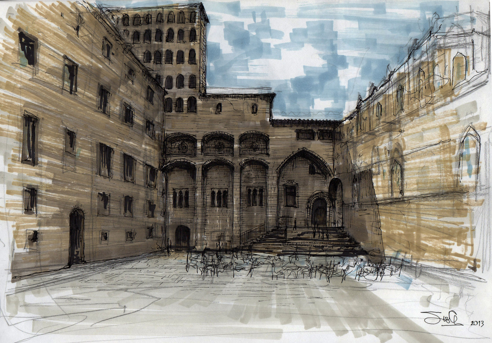 výkres, ulice, panoráma města, architektura, městský, stěna, silnice, město, Barcelona, Rey, majetek, náměstí, del, fasáda, arquitectura, skica, Gotico, urban area, dávná historie, sousedství, obytný prostor, barrio, dibujo, BCN, boceto, Sketchers