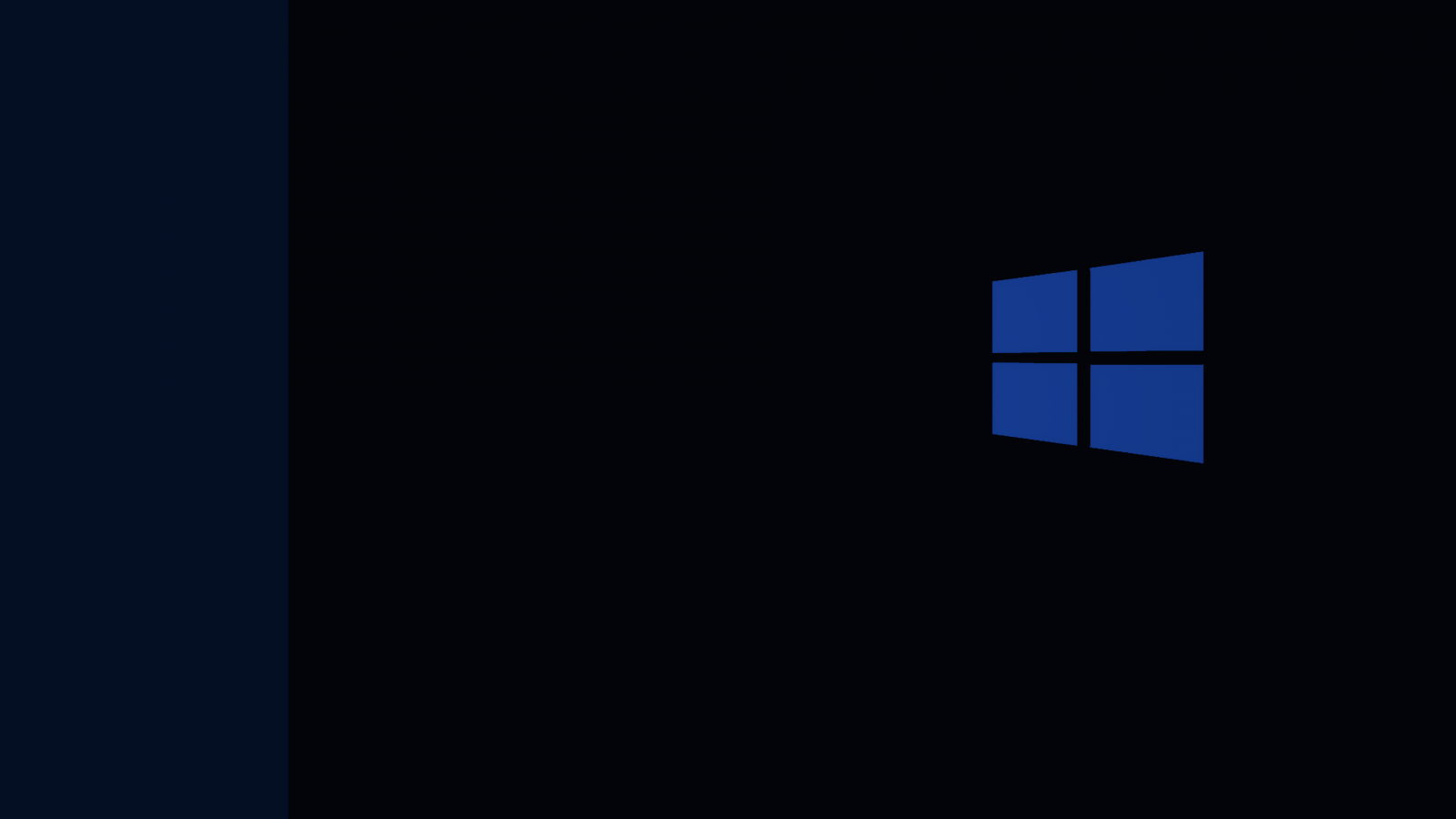Fondos de pantalla Windows 10, Fondo simple, fondo negro, logo