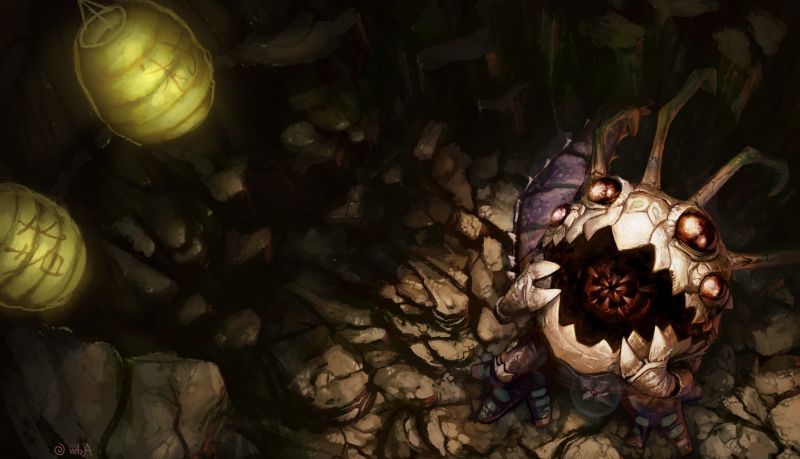 2091x1200 px,KogMaw,League of Legends
