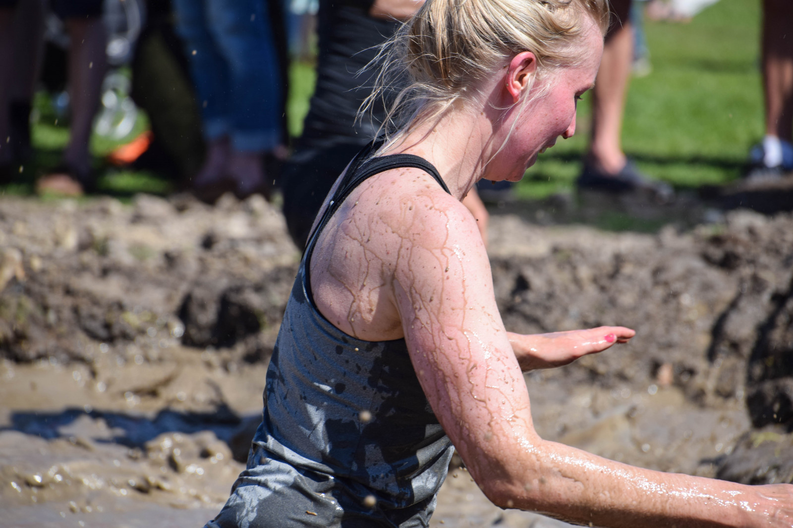 lidé, model, pláž, bláto, Švédsko, Evropa, jaro, Osoba, výcvik, Sverige, venkovní, dívka, krása, žena, sk nel n, se, v strahamnen, Ribersborg, ribban, pramen, Malmo, závod, Lopp, Norden, nejtěžší, hinderlopp, toughest2016, materiál