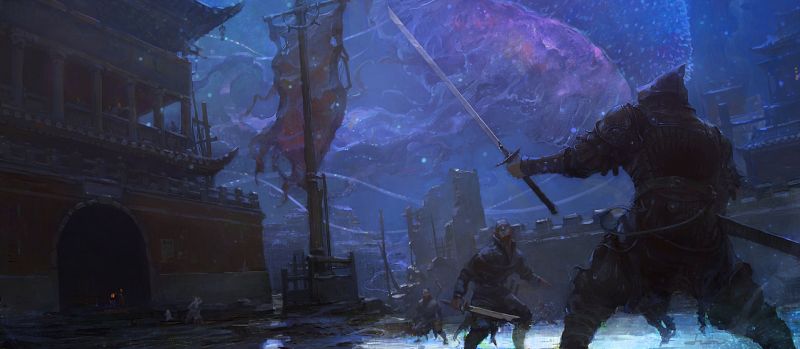 kunstværk, mytologi, spøgelse skib, mørke, skærmbillede, computer tapet