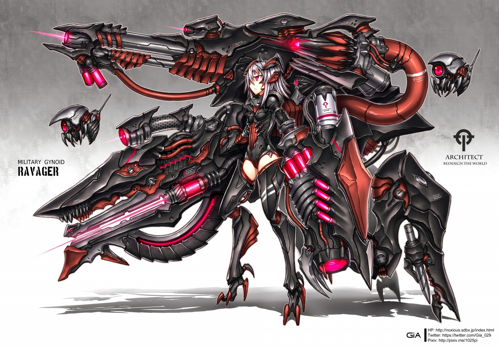 illustration, anime, Anime piger, våben, Legetøj, maskine, tegneserier, Gia, mecha, tegneserie, Action figur, 2500x1744 px