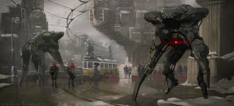 umělecká díla, sci-fi, stroj, Snímek obrazovky, mecha, voják umělecká díla, sci-fi, stroj, Snímek obrazovky, mecha, voják