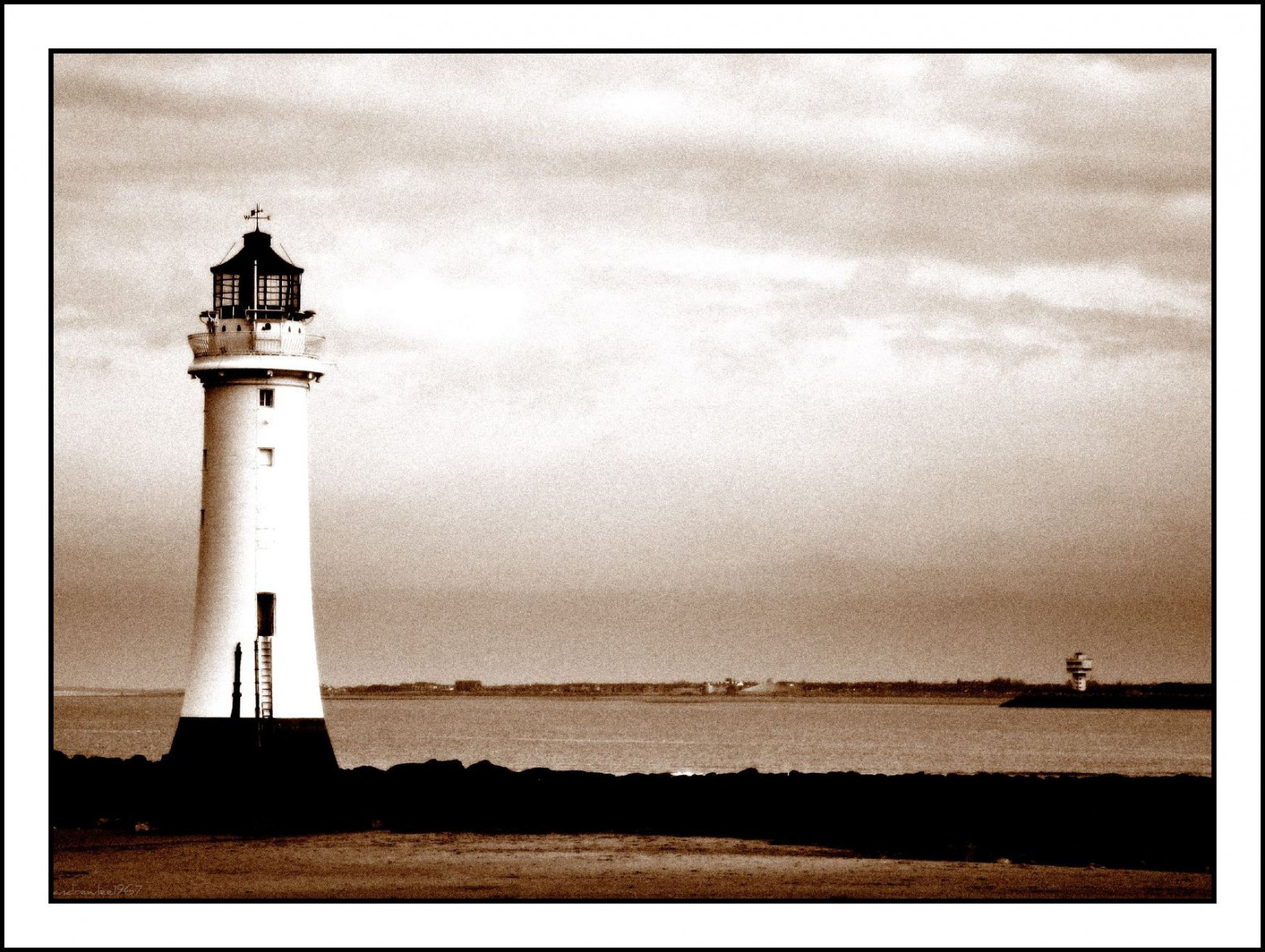 černobílý, moře, nebe, uklidnit, Anglie, věž, maják, horizont, Maják, Spojené království, Liverpool, mrak, mywinners, Bravo, canon400d, andrewlee1967, andrewlee, Černý a bílý, monochromatické fotografování, newbrighton, Wallasey, stock photography