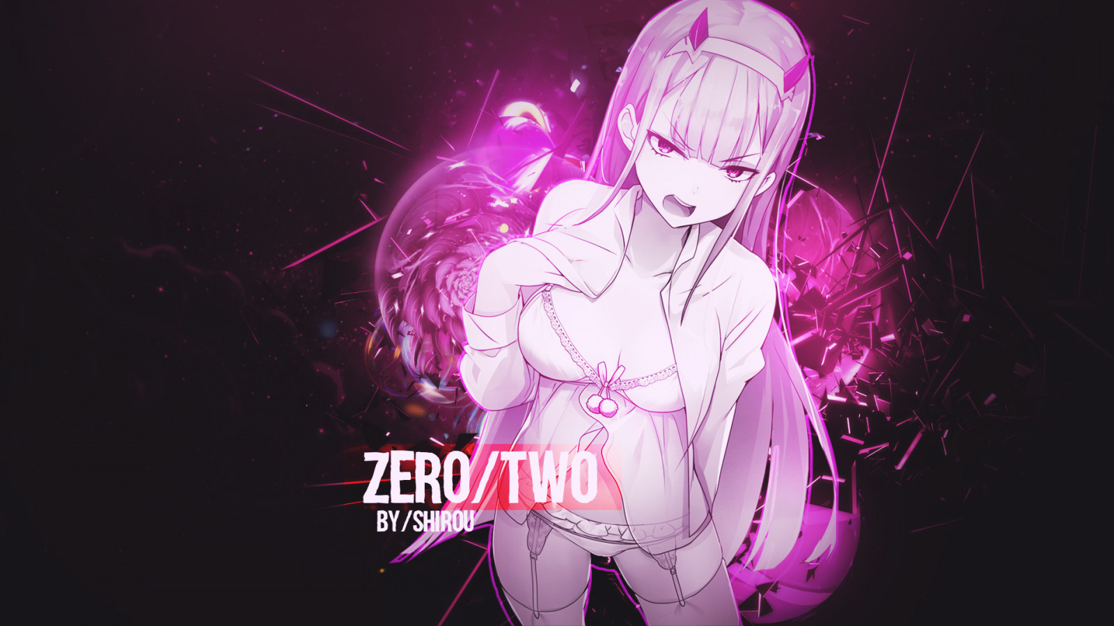 anime dívky, anime, podpis