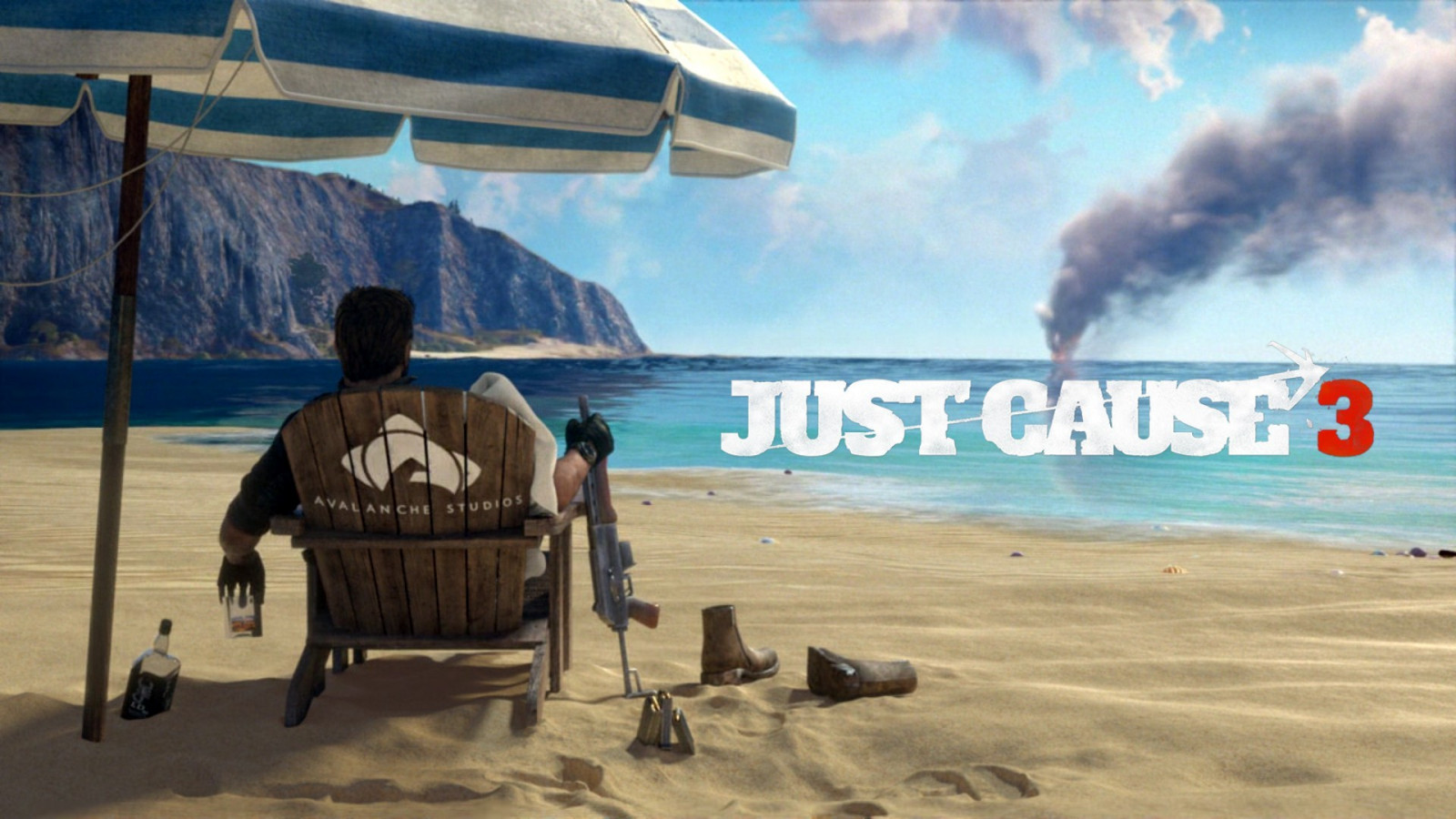 pantai, angin, Just Cause 3, liburan, screenshot