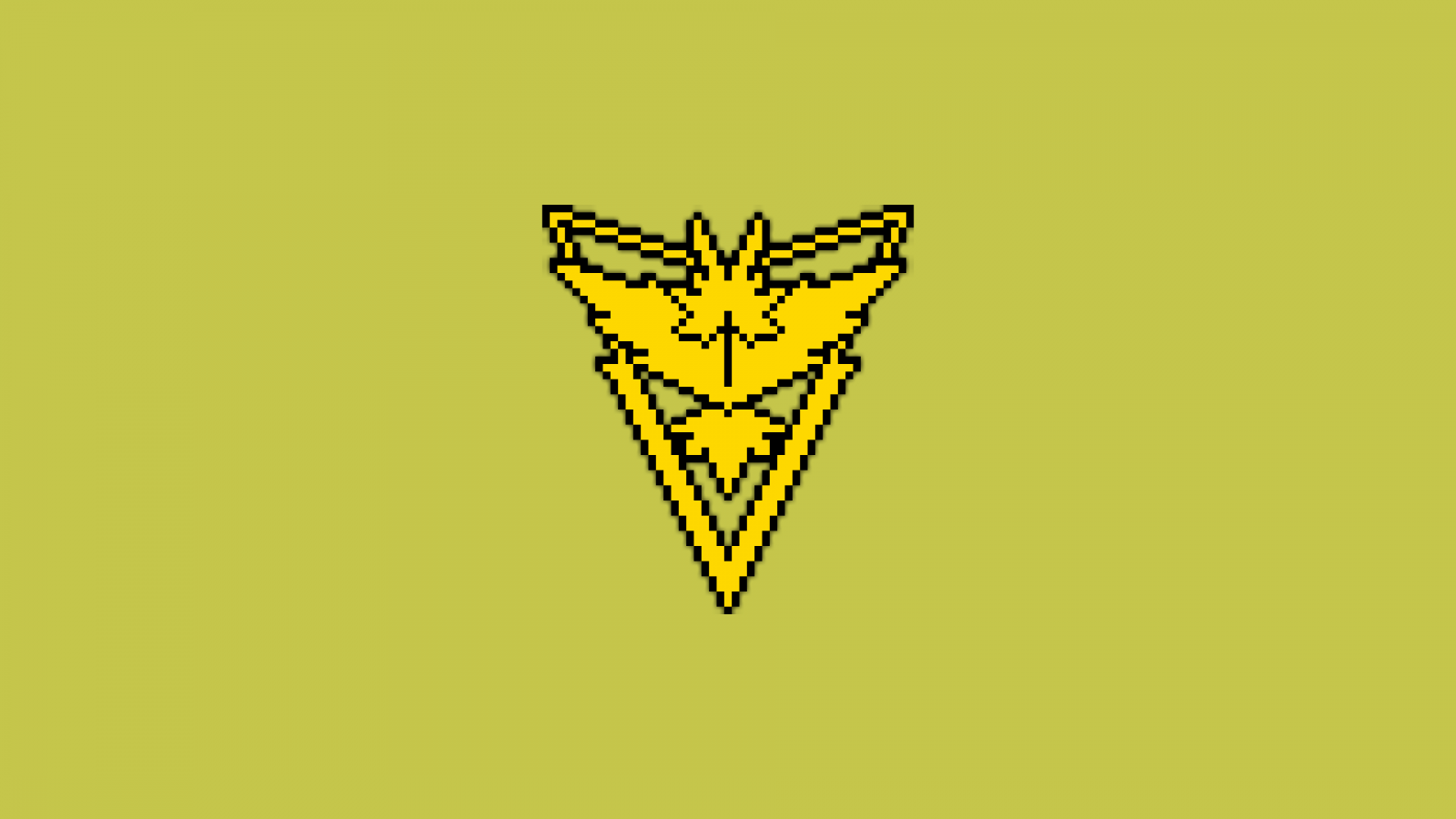 Illustration, Pixel Kunst, Logo, Gelb, Pok mon, Pixel, Pokemon gehen, Instinkt, Team Instict, Linie, Schriftart