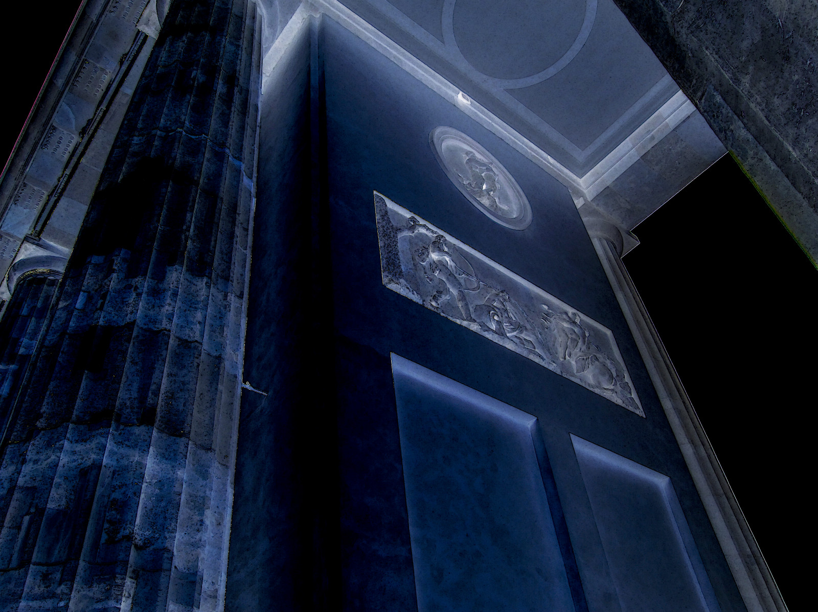 noc, architektura, prostor, budova, odraz, nebe, mrakodrap, modrý, azul, struktura, úhel, UMĚNÍ, světlo, ciudad, tma, bleu, arte, během dne, puerta, arquitectura, Snímek obrazovky, artedigital, počítač tapeta, denní osvětlení, TECHO, zmírnit, Columnas, Imagencreativa, Photomanipulaci n, Artecreativo, Virginiasegu, Tondo