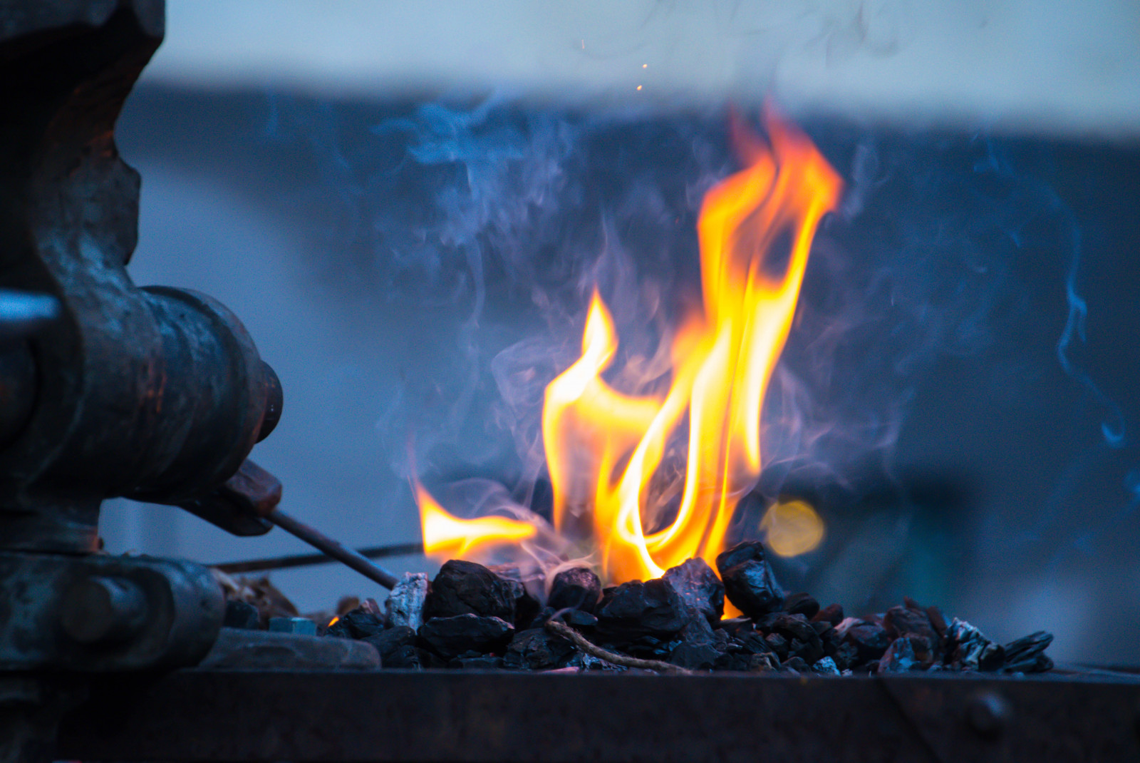 vesnice, oheň, Švédsko, Sverige, venkovní, sk nel n, se, markethall, staré časy, vánoční trh, hj rup, Jakriborg, julmarkand, plamen, tma, geologický fenomén