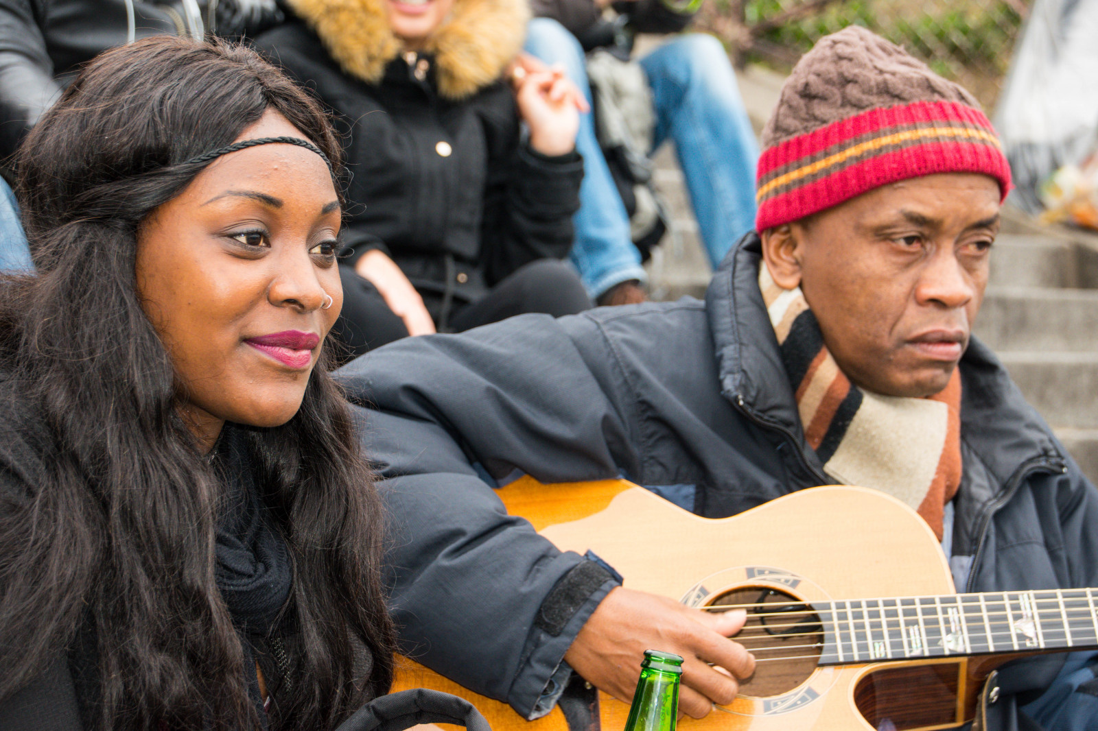 lidé, město, hudebník, Francie, Paříž, Osoba, zpěv, Montmartre, Utsikt, Pohled, cityview, festival, euorpe, streetsofparis, paris18earrondissement, ledefrance, Frankrike, fr, m nniska