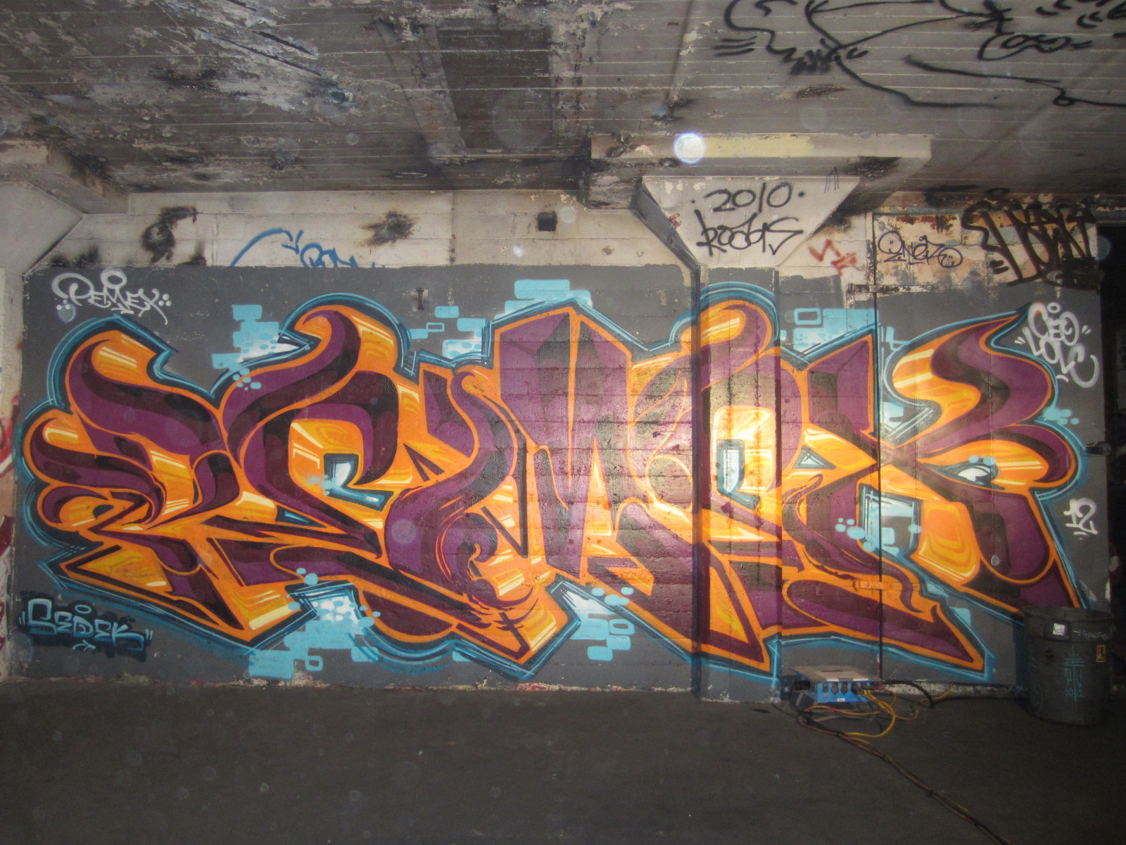 záliv, Kalifornie, grafiti, nástěnná malba, plátno, 2012, UMĚNÍ, plocha, speciální, dodávka, nekonečný, urban area, oakland, výkonný ředitel, Pemex, lolc