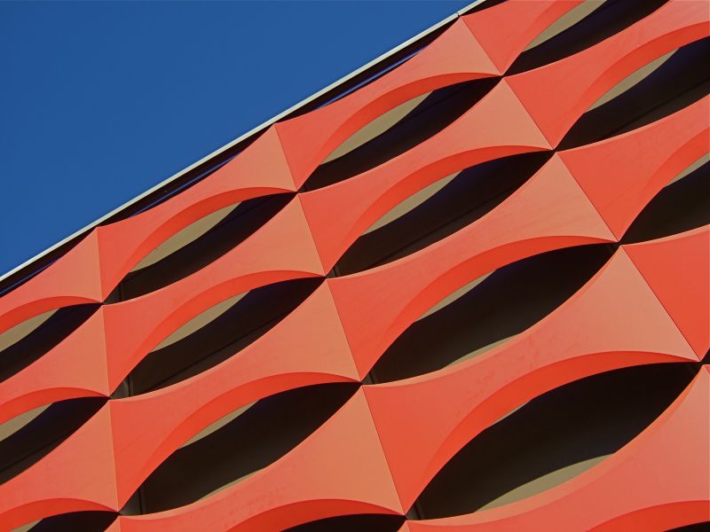 αφηρημένη,το κόκκινο,ουρανός,τείχος,συμμετρία,τρίγωνο